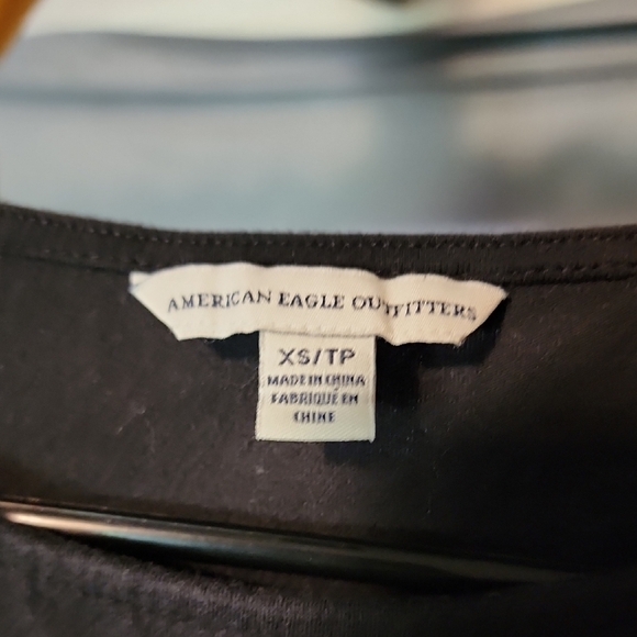 American Eagle Outfitters Black Mini Dress Fit and Flare - Picture 2 of 6